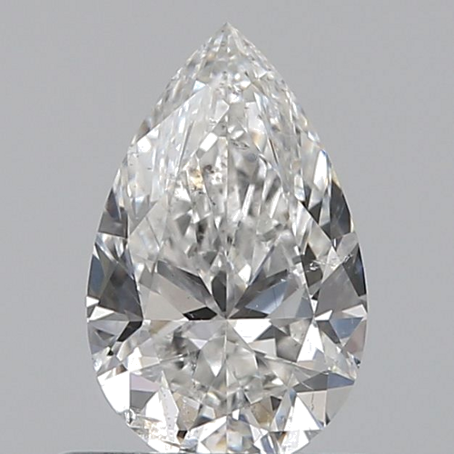 0.6 carat F-SI2 Natūralus Pear Deimantas (1)