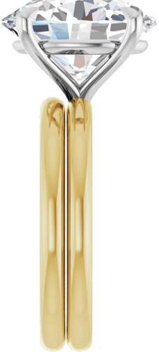 Sužadėtuvių Žiedas „Claw-Prong Solitaire“ 14k yellow/white gold Oval 13mm x 11mm (9)