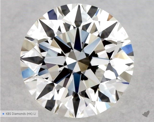 0.5 carat G-VVS2 Excellent cut Natūralus Round Deimantas (1)