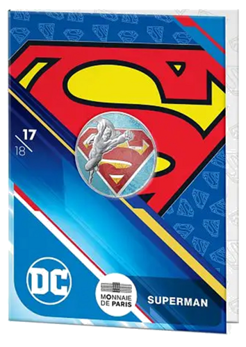 10 euro SUPERMAN logo 2025 French silver coin in BU card (3)