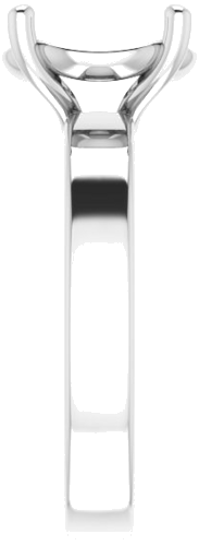 Sužadėtuvių Žiedas „Solitaire“ 14k white gold Round 10mm (4)