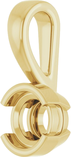 Pakabukas „Half-Bezel Solitaire“ 585 Geltonojo Aukso Round 5.2mm (2)