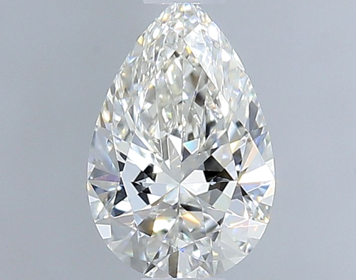 0.31 carat F-VVS1 Natūralus Pear Deimantas (1)
