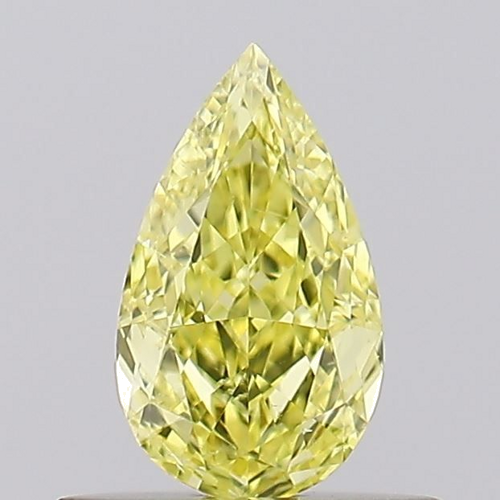 0.5 carat Fancy Intense  Yellow-SI1 Natūralus Pear Deimantas (1)