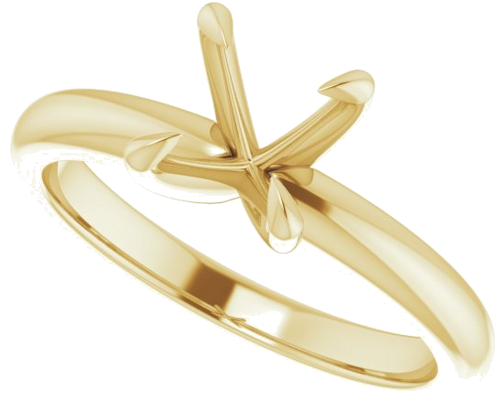 Sužadėtuvių Žiedas „Claw-Prong Solitaire“ 14k yellow gold Round 7mm (5)