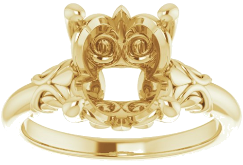 Sužadėtuvių Žiedas „Solitaire“ 14k yellow gold Oval 11mm x 9mm (3)