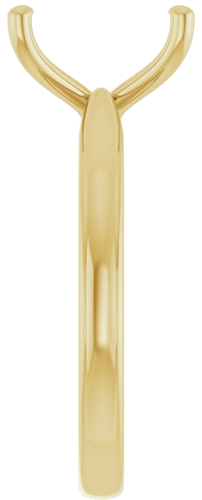 Sužadėtuvių Žiedas 14k yellow gold Emerald 9mm x 7mm (4)