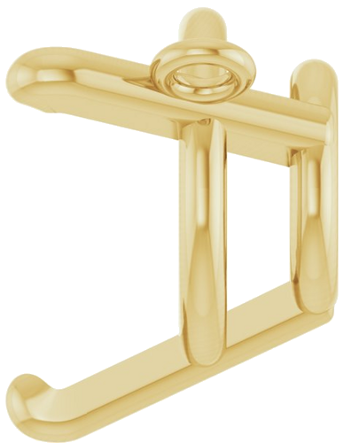 14K Yellow 8 mm Round 3-Prong Necklace Center (3)