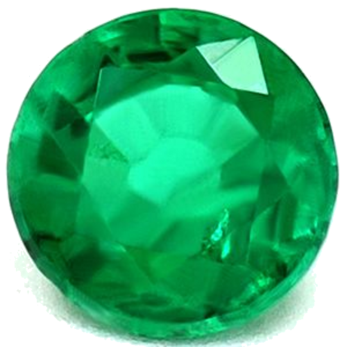 0.58 carat GREEN Round Smaragdas (1)