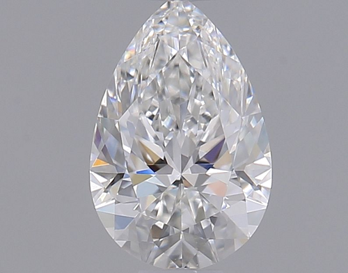 0.5 carat F-VVS2 Natūralus Pear Deimantas (1)