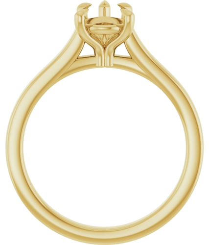 Sužadėtuvių Žiedas „Claw-Prong“ 14k yellow gold Pear 8mm x 6mm (2)