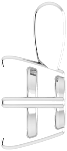 Pakabukas „Solitaire“ 925 Sidabro Round 8mm (3)