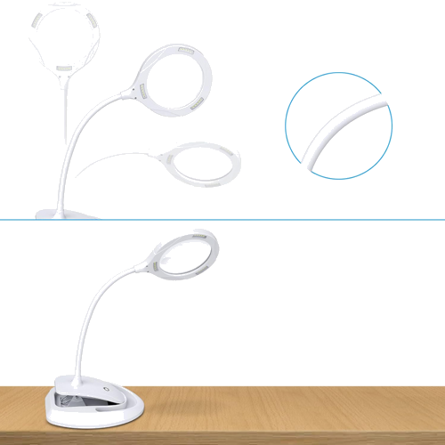 Galda palielināmais stikls – lampa 5x, 10x (6)