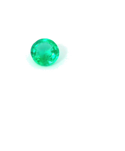 0.16 carat GREEN Round Smaragdas (1)