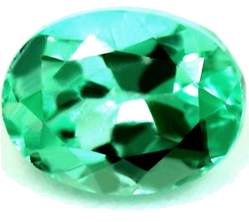 0.42 carat GREEN Oval Smaragdas (1)