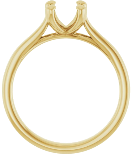 14K Yellow 8x6 mm Oval Engagement Ring Mounting (2)