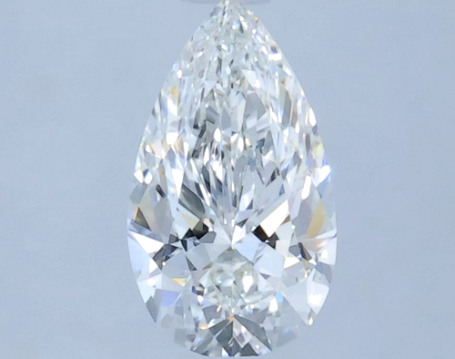 0.5 carat G-IF Natūralus Pear Deimantas (1)