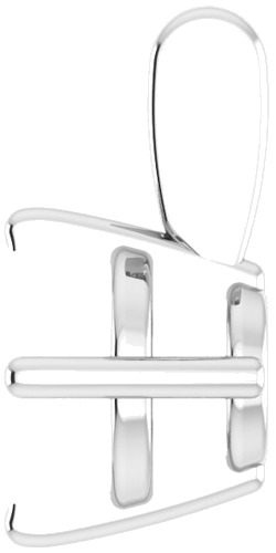 14K White 7 mm Round 4-Prong Pendant Mounting (3)