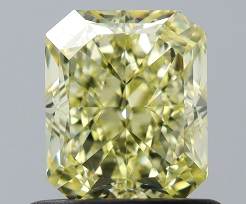 1.0 carat Fancy Yellow-VVS2 Natūralus Radiant Deimantas (1)