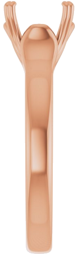 Sužadėtuvių Žiedas „Solitaire“ 14k rose gold Round 8.2mm (4)