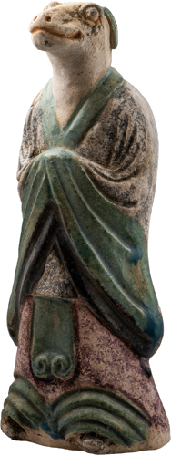 Senās Ķīnas Ming dinastijas keramikas zodiaka figūra (7)