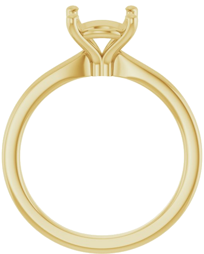 Sužadėtuvių Žiedas 14k yellow gold Round 8mm (2)