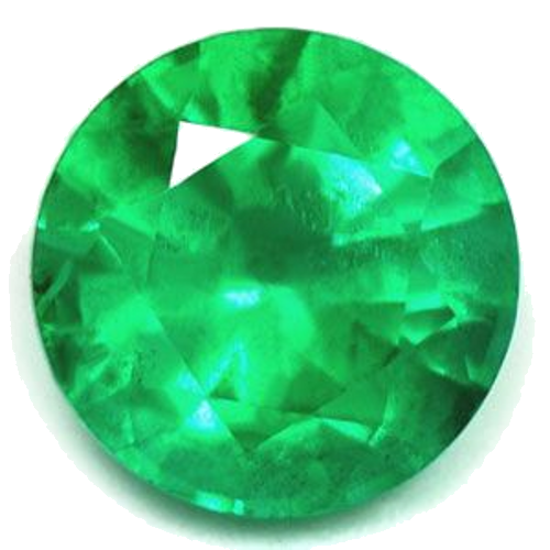0.75 carat GREEN Round Smaragdas (1)