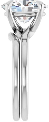 Sužadėtuvių Žiedas 18k white gold Oval 11mm x 9mm (9)