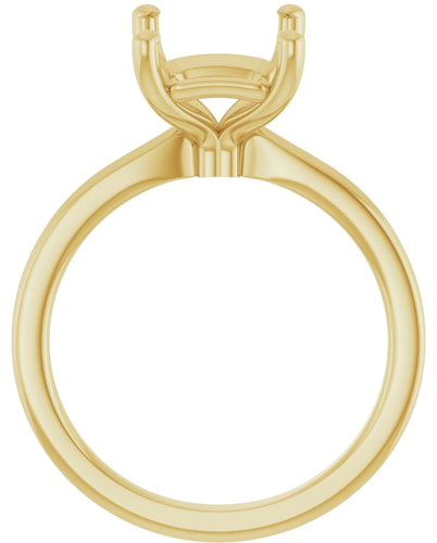Sužadėtuvių Žiedas 14k yellow gold Emerald 10mm x 8mm (2)