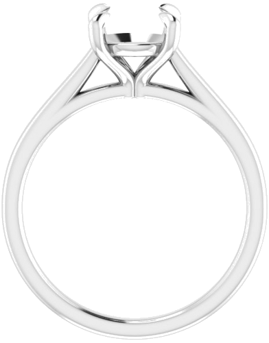 Sužadėtuvių Žiedas „Solitaire“ 585 Baltojo Aukso Round 7.4mm (2)