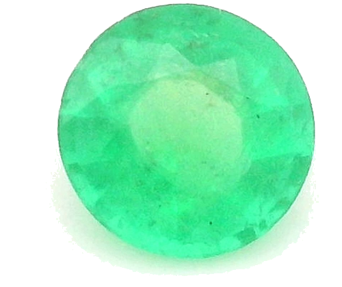 0.35 carat GREEN Round Smaragdas (1)