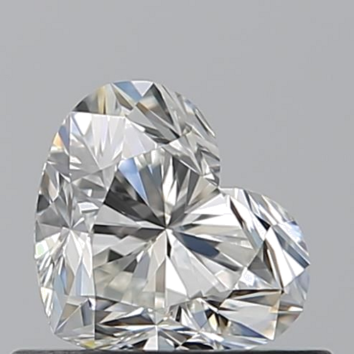 0.5 carat H-VVS1 Natūralus Heart Deimantas (1)