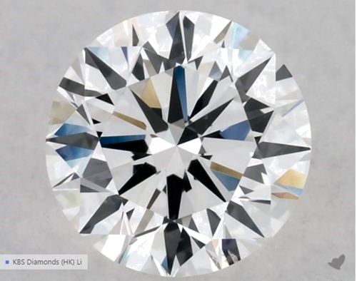 0.5 carat E-VS2 Excellent cut Natūralus Round Deimantas (1)
