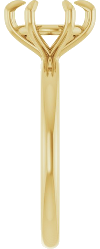 Sužadėtuvių Žiedas „Solitaire“ 585 Geltonojo Aukso Round 8mm (4)