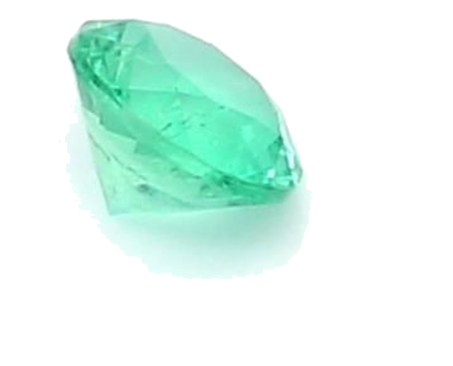 0.18 carat GREEN BRILLIANT cut Round Smaragdas (1)