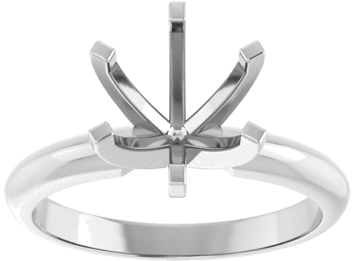 Sužadėtuvių Žiedas „Light Solitaire“ 950 Platinos Round 7.8mm x 8.6mm (3)