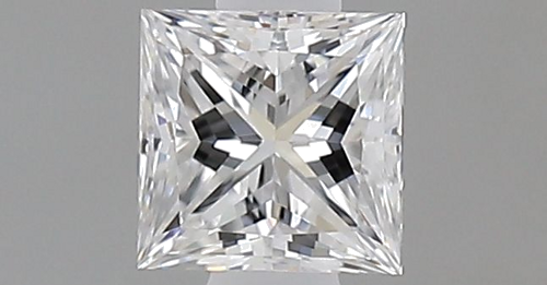 0.37 carat D-VVS1 Natūralus Princess Deimantas (1)
