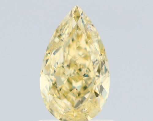1.01 carat Fancy Yellow-VS2 Natūralus Pear Deimantas (1)