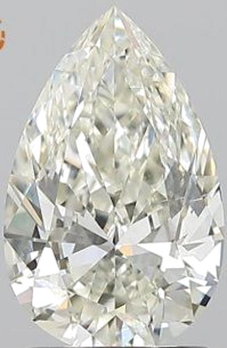 1.5 carat J-SI1 Natūralus Pear Deimantas (1)