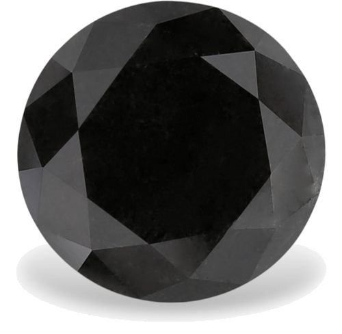 1.97 carat Fancy Black-VVS2 Excellent cut Natūralus Round Deimantas (1)