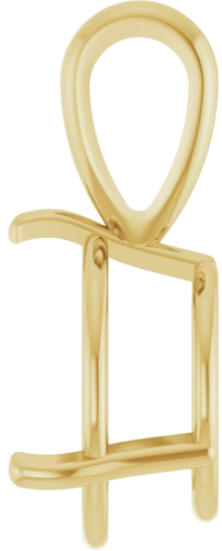 Pakabukas „Solitaire“ 14k yellow gold Round 12mm (3)