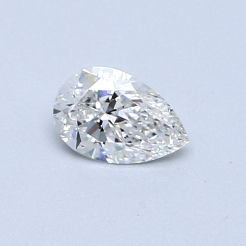 0.35 carat F-VVS2 Natūralus Pear Deimantas (1)