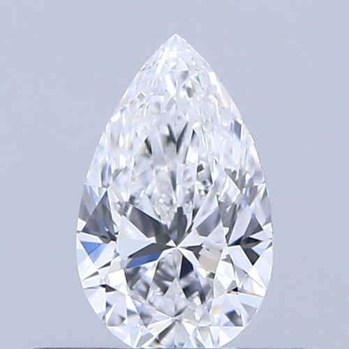 0.33 carat D-VVS1 Natūralus Pear Deimantas (1)