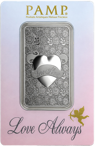 1 oz „Love Always“ PAMP Investment Silver Bar (2)
