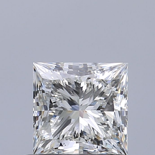 0.7 carat F-VVS2 Natūralus Princess Deimantas (1)