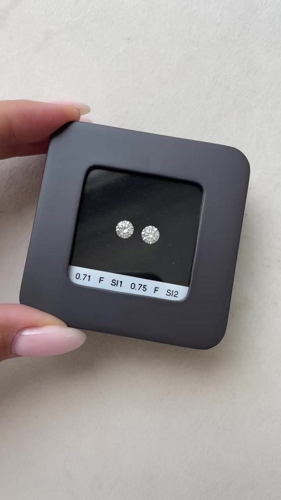 0.75 carat F-SI2 Excellent cut Natūralus Round Deimantas (1)