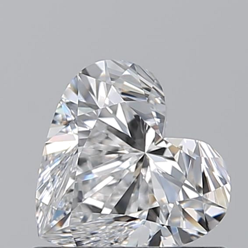 0.7 carat D-VVS2 Natūralus Heart Deimantas (1)