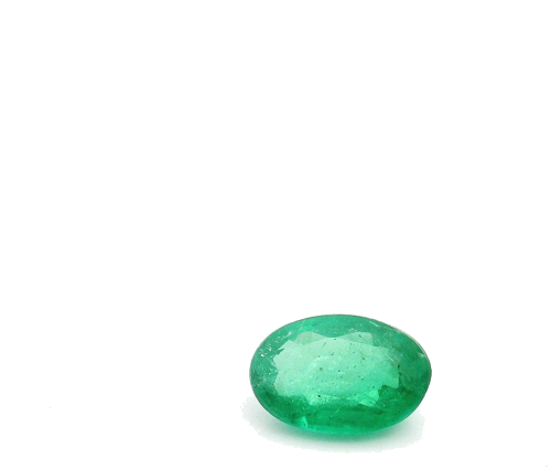 0.42 carat GREEN Oval Smaragdas (1)
