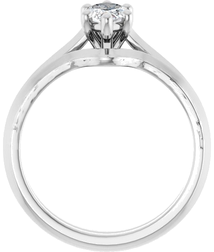 14K White 9x4.5 mm Marquise Solitaire Engagement Ring Mounting (7)
