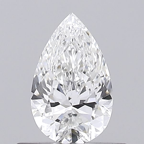 0.5 carat F-VVS2 Natūralus Pear Deimantas (1)